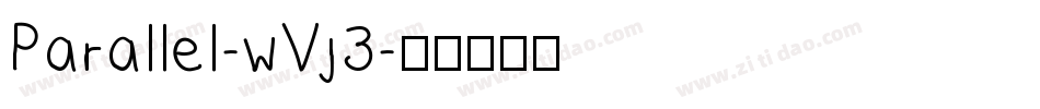 Parallel-wVj3字体转换