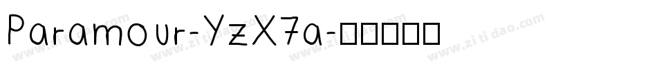 Paramour-YzX7a字体转换