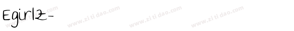 Egirlz字体转换