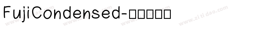 FujiCondensed字体转换