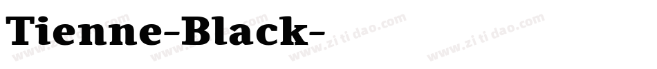 Tienne-Black字体转换