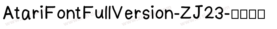 AtariFontFullVersion-ZJ23字体转换