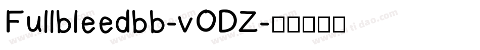 Fullbleedbb-vODZ字体转换