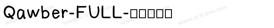 Qawber-FULL字体转换