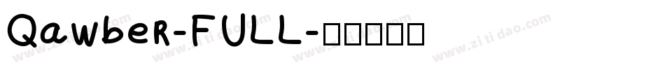 Qawber-FULL字体转换