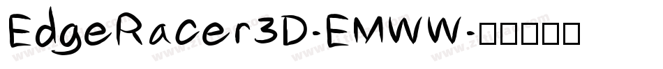 EdgeRacer3D-EMWW字体转换