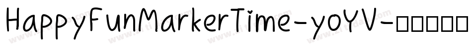 HappyFunMarkerTime-yoYV字体转换