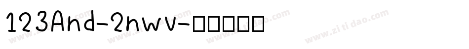 123And-2nwv字体转换
