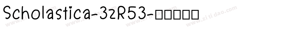Scholastica-3zR53字体转换