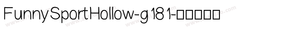 FunnySportHollow-g181字体转换