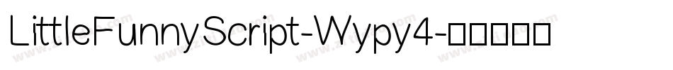 LittleFunnyScript-Wypy4字体转换