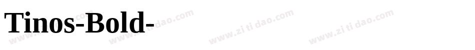 Tinos-Bold字体转换