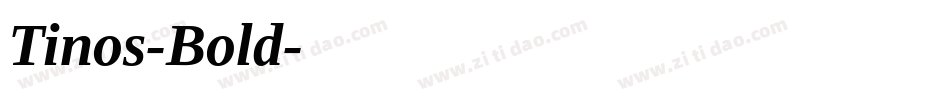Tinos-Bold字体转换