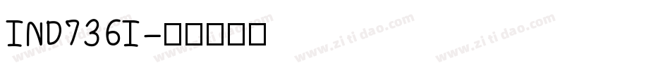 IND736I字体转换