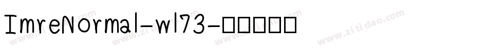 ImreNormal-wl73字体转换