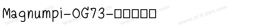Magnumpi-OG73字体转换