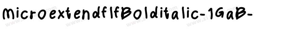 MicroextendflfBolditalic-1GaB字体转换