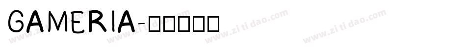 GAMERIA字体转换