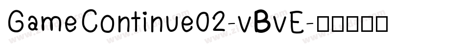 GameContinue02-vBvE字体转换