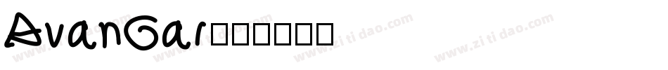 AvanGar字体转换