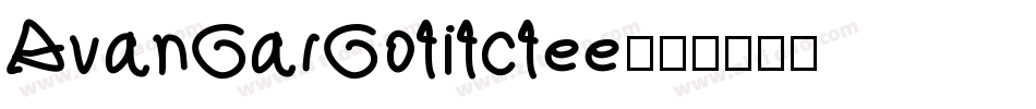 AvanGarGotitctee字体转换