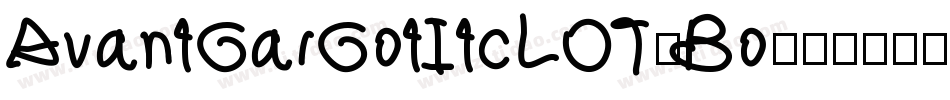 AvantGarGotItcLOT-Bo字体转换