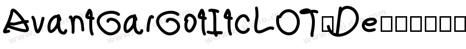 AvantGarGotItcLOT-De字体转换