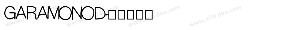 GARAMONOD字体转换