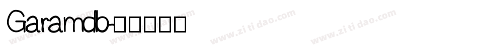 Garamdb字体转换