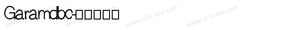 Garamdbc字体转换