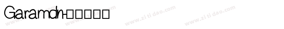 Garamdn字体转换