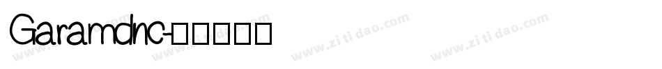 Garamdnc字体转换