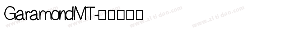 GaramondMT字体转换