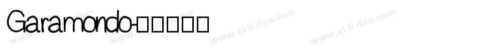 Garamondo字体转换