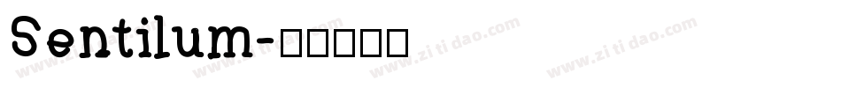 Sentilum字体转换