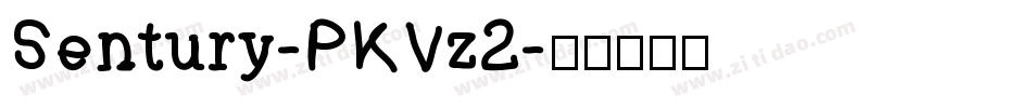 Sentury-PKVz2字体转换