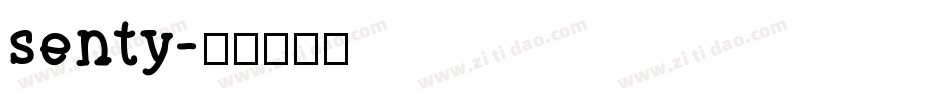 senty字体转换