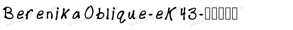 BerenikaOblique-eK43字体转换
