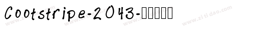 Cootstripe-2O43字体转换