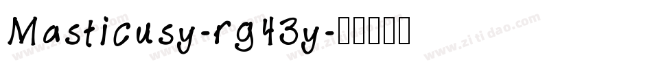 Masticusy-rg43y字体转换