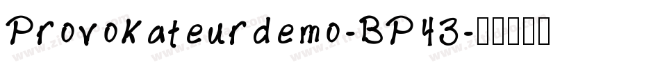 Provokateurdemo-BP43字体转换