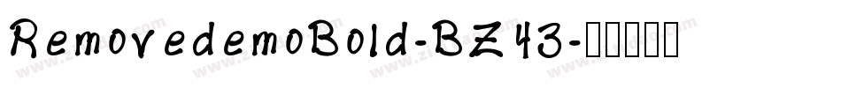 RemovedemoBold-BZ43字体转换