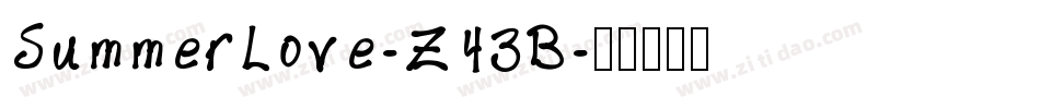 SummerLove-Z43B字体转换