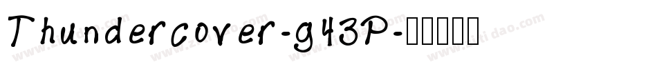 Thundercover-g43P字体转换