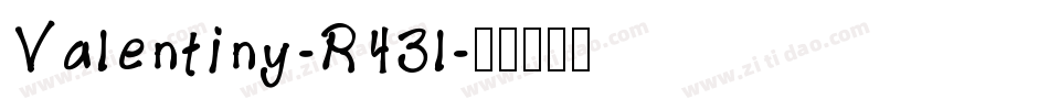 Valentiny-R43l字体转换