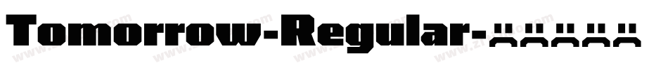 Tomorrow-Regular字体转换