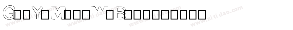 GenYoMinTW-Bold字体转换