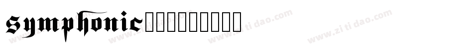 symphonic手机版字体转换