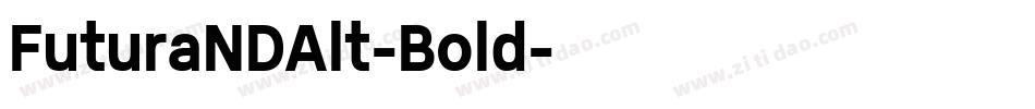 FuturaNDAlt-Bold字体转换