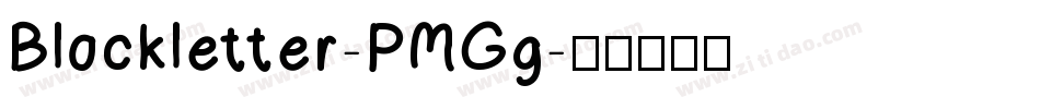Blockletter-PMGg字体转换